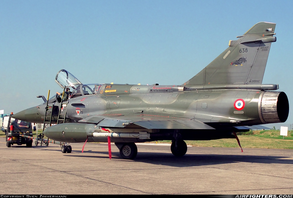 France - Air Force Dassault Mirage 2000D 638 at Nancy - Ochey (LFSO), France