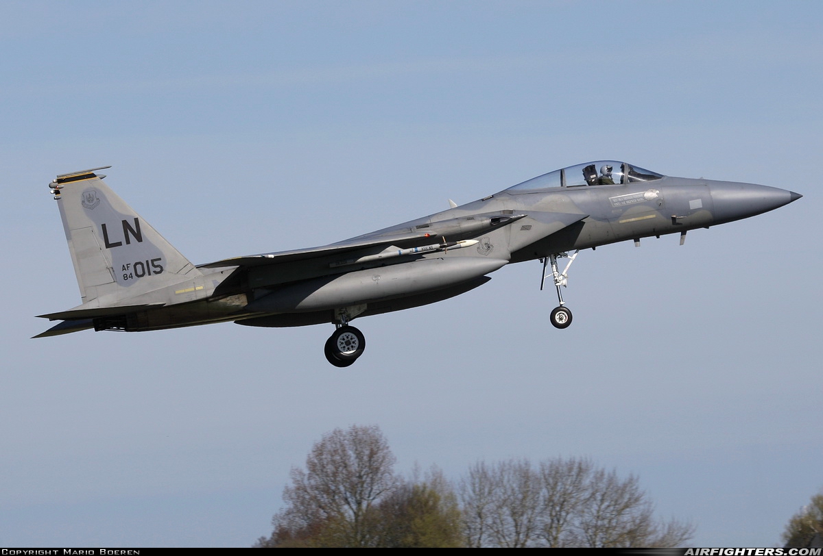 USA - Air Force McDonnell Douglas F-15C Eagle 84-0015 at Leeuwarden (LWR / EHLW), Netherlands