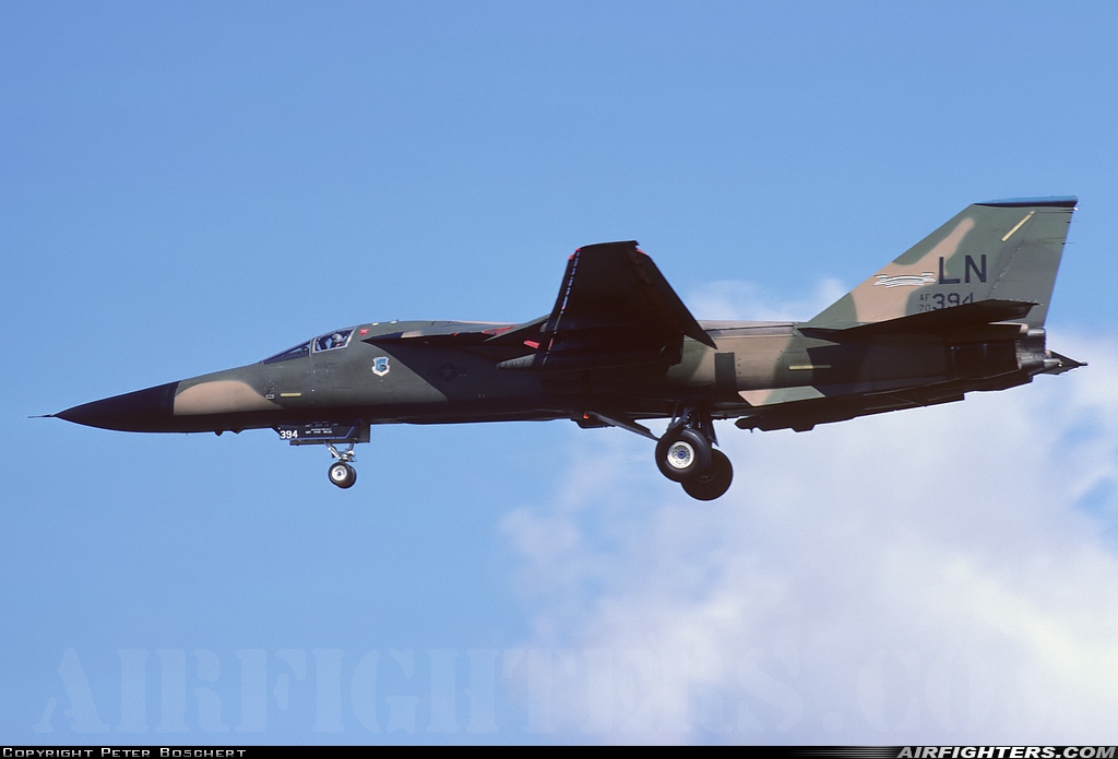 USA - Air Force General Dynamics F-111F Aardvark 70-2394 at Lakenheath (LKZ / EGUL), UK