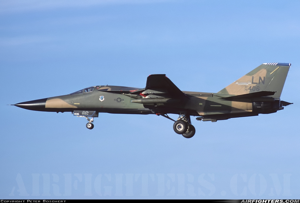 USA - Air Force General Dynamics F-111F Aardvark 70-2406 at Lakenheath (LKZ / EGUL), UK