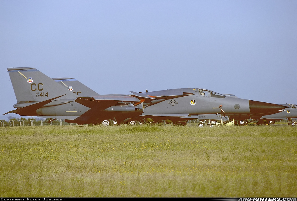 USA - Air Force General Dynamics F-111F Aardvark 70-2414 at Fairford (FFD / EGVA), UK