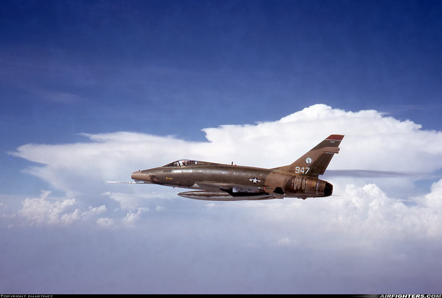USA - Air Force North American F-100D Super Sabre 56-2947 at In Flight, USA