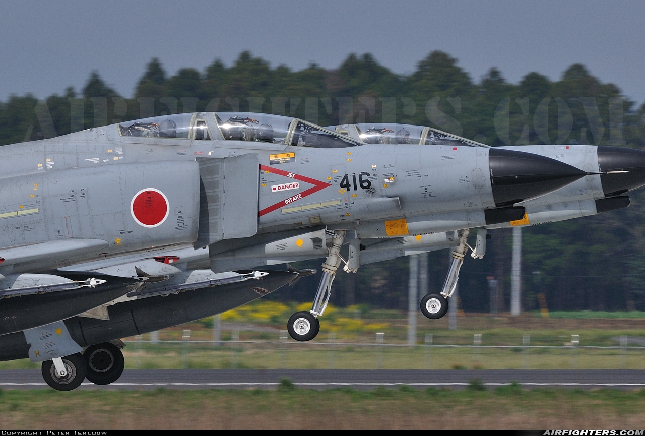 Japan - Air Force McDonnell Douglas F-4EJ-KAI Phantom II 97-8416 at Hyakuri (RJAH), Japan