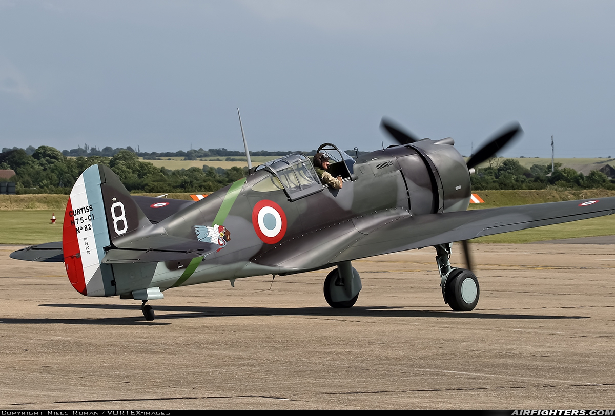 Private - The Fighter Collection Curtiss Hawk 75A-1 G-CCVH at Duxford (EGSU), UK
