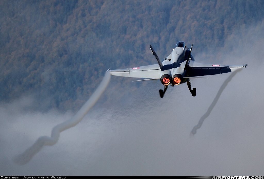 Switzerland - Air Force McDonnell Douglas F/A-18C Hornet J-5018 at Meiringen (LSMM), Switzerland