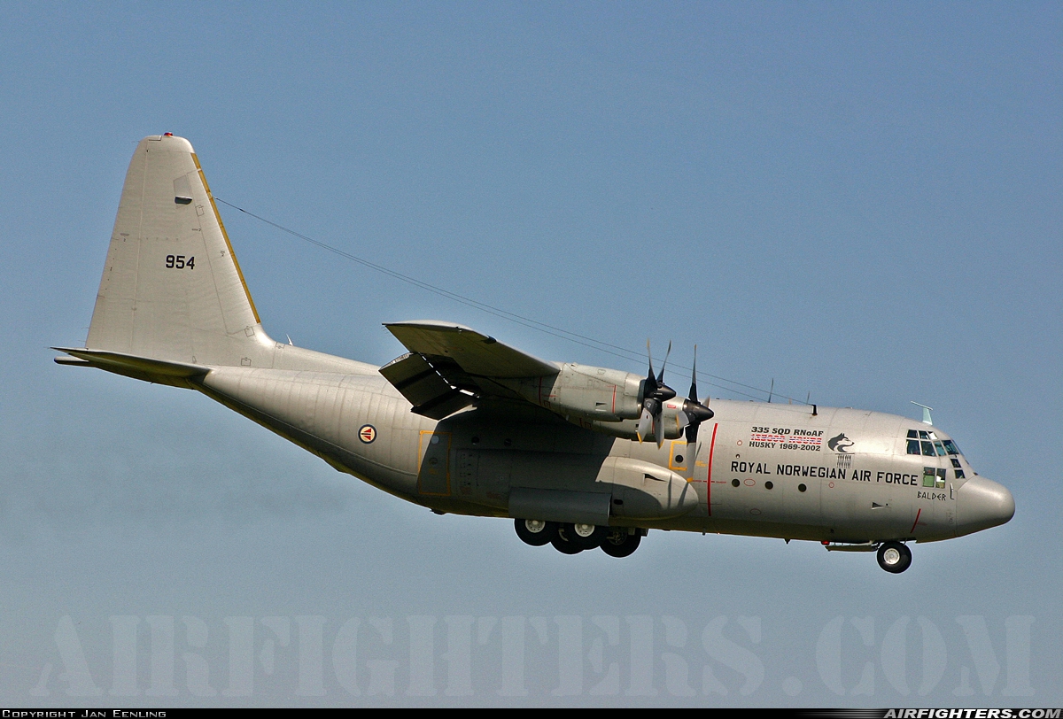 Norway - Air Force Lockheed C-130H Hercules (L-382) 954 at Leeuwarden (LWR / EHLW), Netherlands