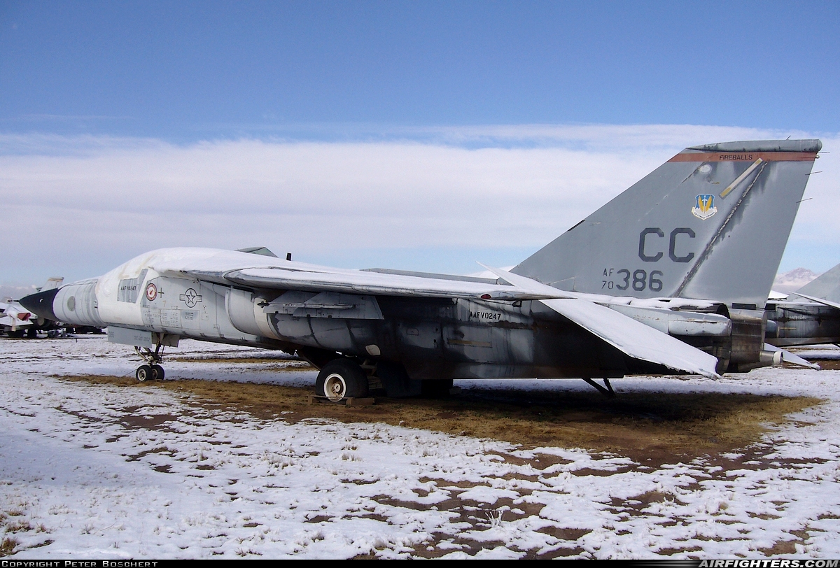 USA - Air Force General Dynamics F-111F Aardvark 70-2386 at Tucson - Davis-Monthan AFB (DMA / KDMA), USA