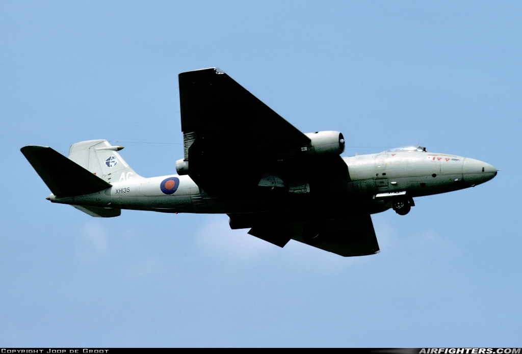 UK - Air Force English Electric Canberra PR9 XH135 at Wildenrath (WID / EDUW), Germany