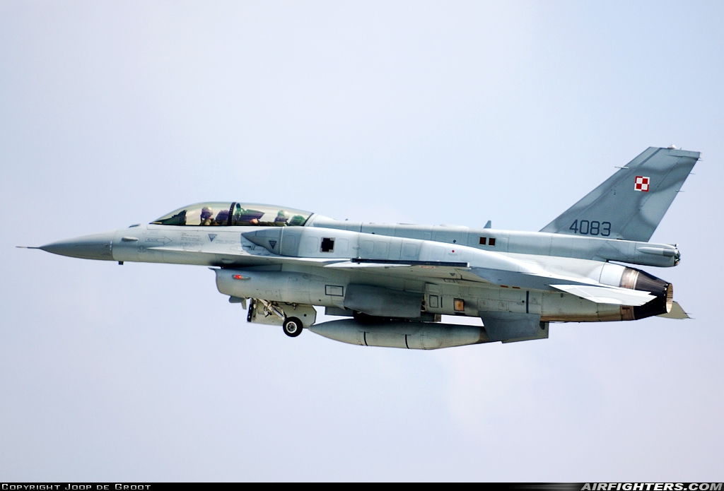 Poland - Air Force General Dynamics F-16D Fighting Falcon 4083 at Poznan / Krzesiny (EPKS), Poland
