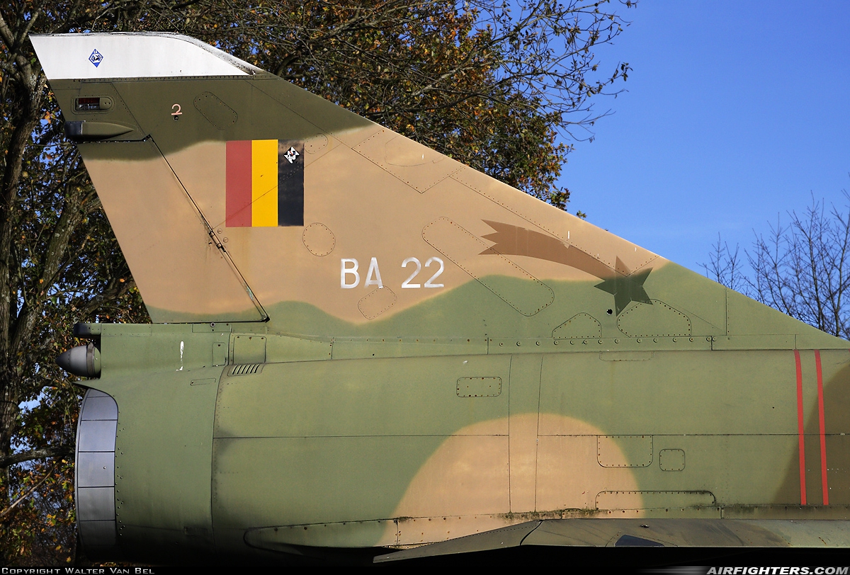 Belgium - Air Force Dassault Mirage 5BA BA22 at Florennes (EBFS), Belgium