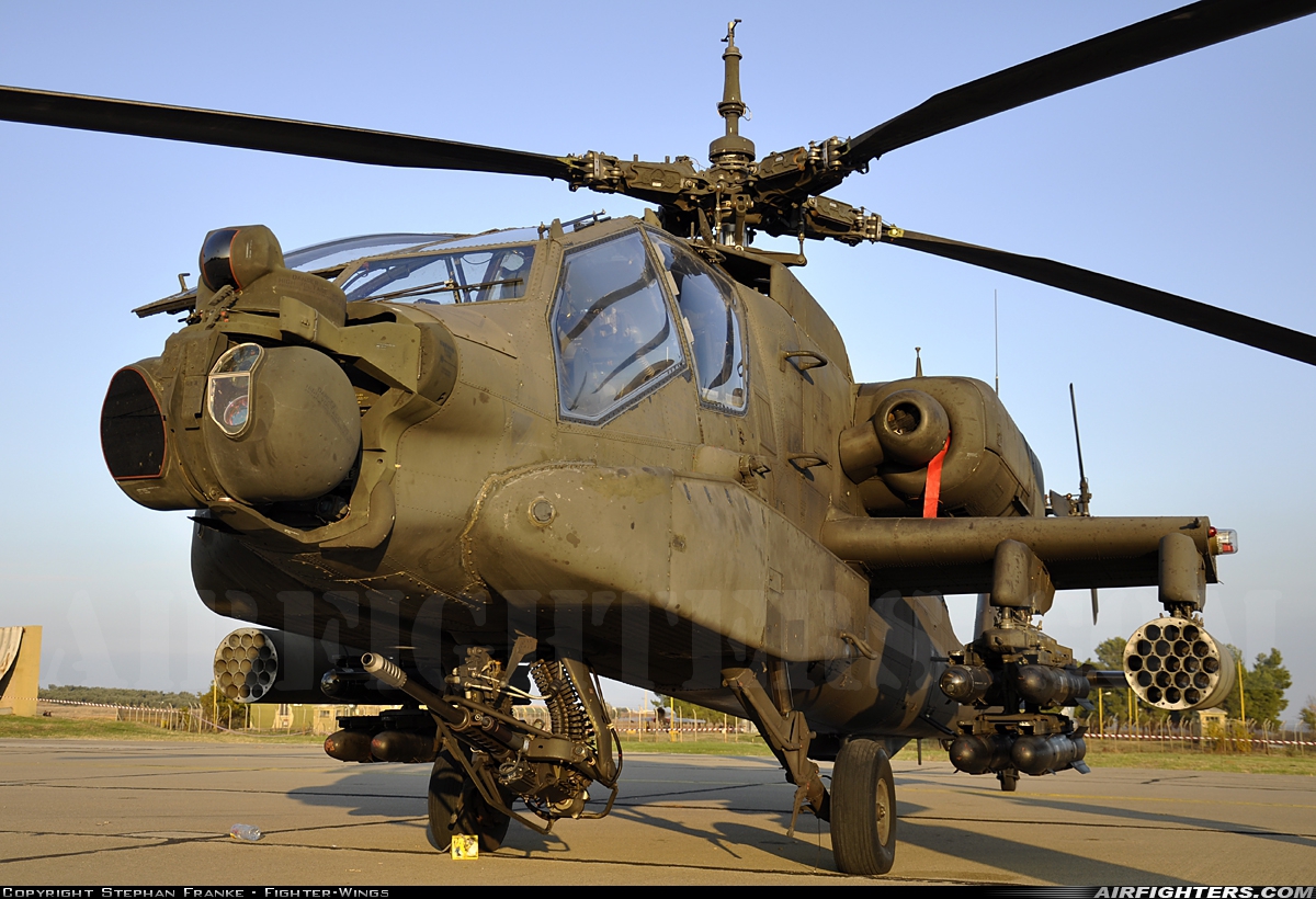 Greece - Army McDonnell Douglas AH-64A+ Apache ES1002 at Tanagra (LGTG), Greece