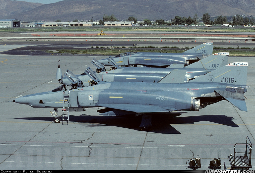 USA - Air Force McDonnell Douglas RF-4C Phantom II 64-1016 at Reno / Tahoe - Int. (Cannon) (RNO / KRNO), USA