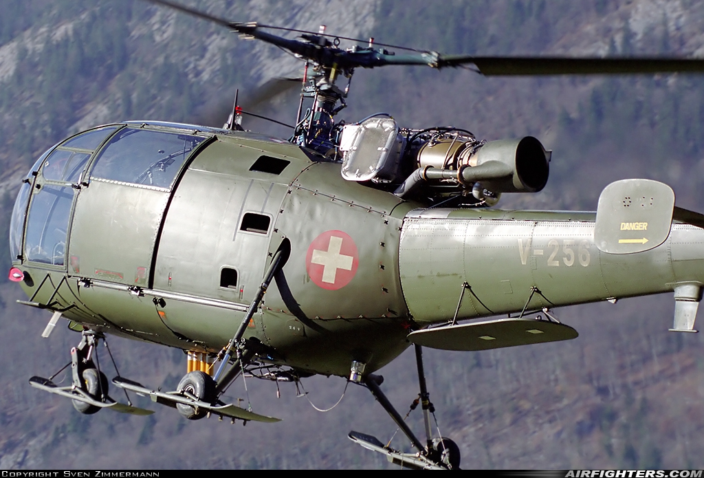 Switzerland - Air Force Aerospatiale SA-316B Alouette III V-256 at Alpnach (LSMA), Switzerland