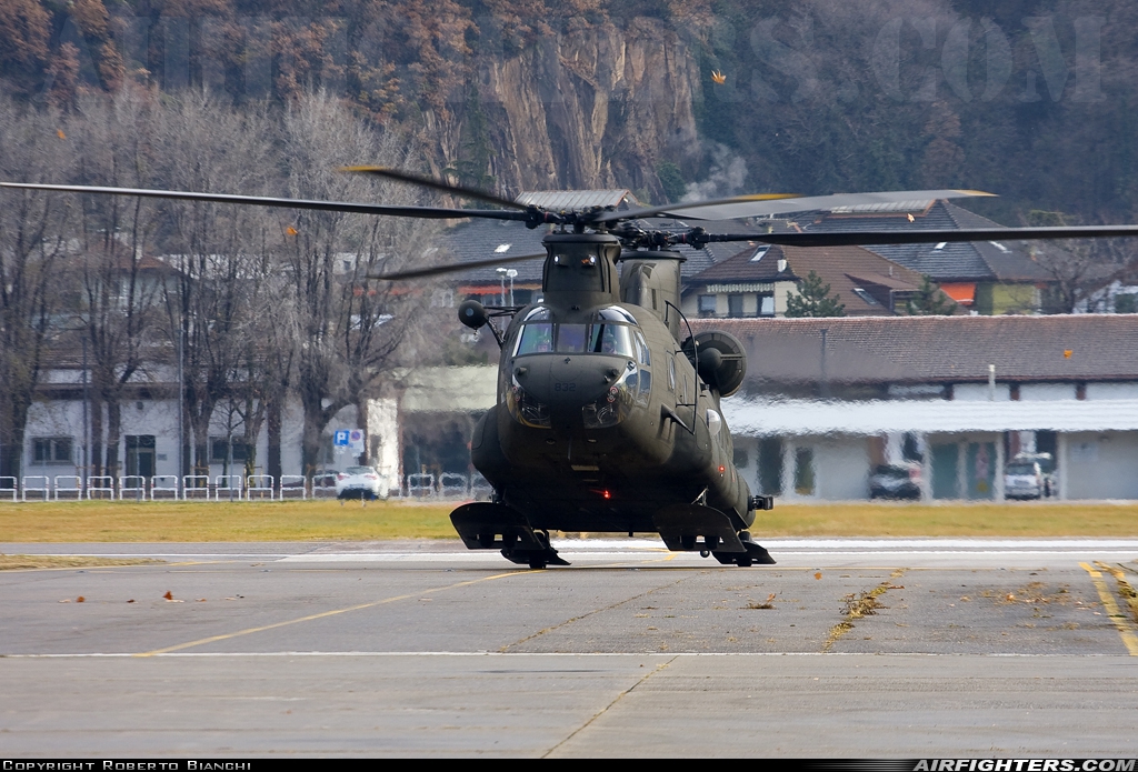 Italy - Army Boeing Vertol CH-47C Chinook MM81386 at Bolzano (- Dolomiti / G. Sabelli) (BZO / LIPB), Italy