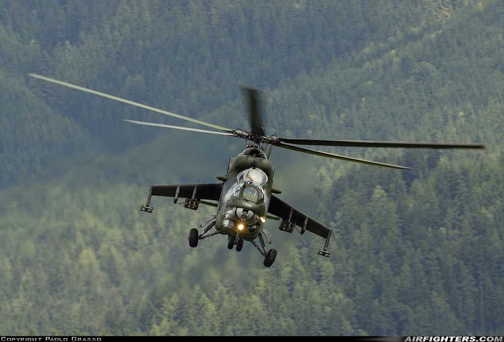 Czech Republic - Air Force Mil Mi-35 (Mi-24V) 7360 at Zeltweg (LOXZ), Austria