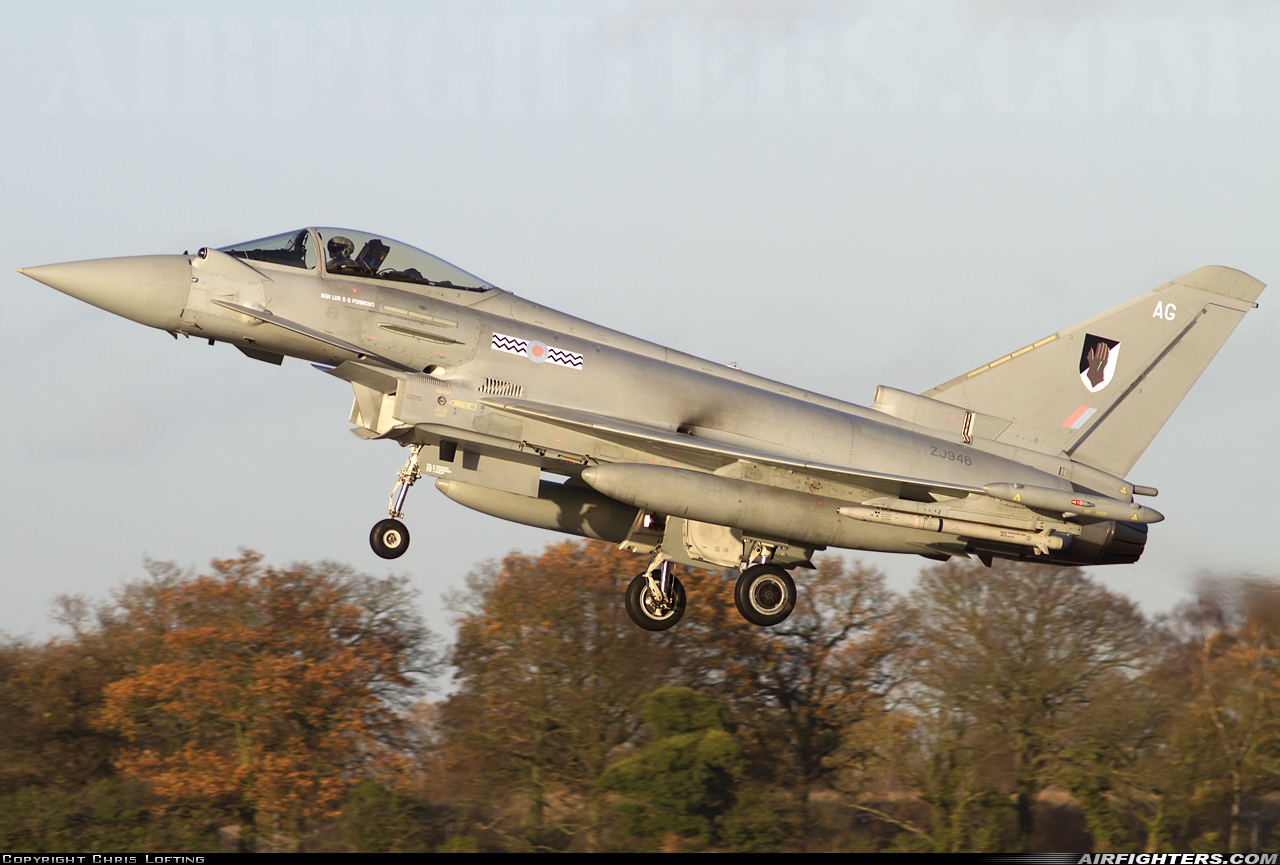 UK - Air Force Eurofighter Typhoon FGR4 ZJ946 at Coningsby (EGXC), UK