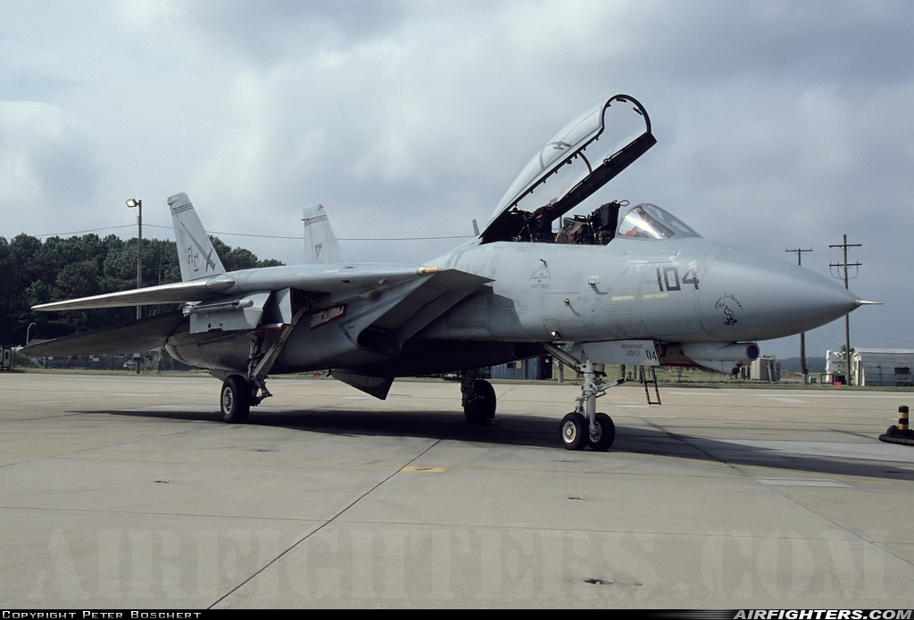 USA - Navy Grumman F-14B Tomcat 163410 at Virginia Beach - Oceana NAS / Apollo Soucek Field (NTU / KNTU), USA