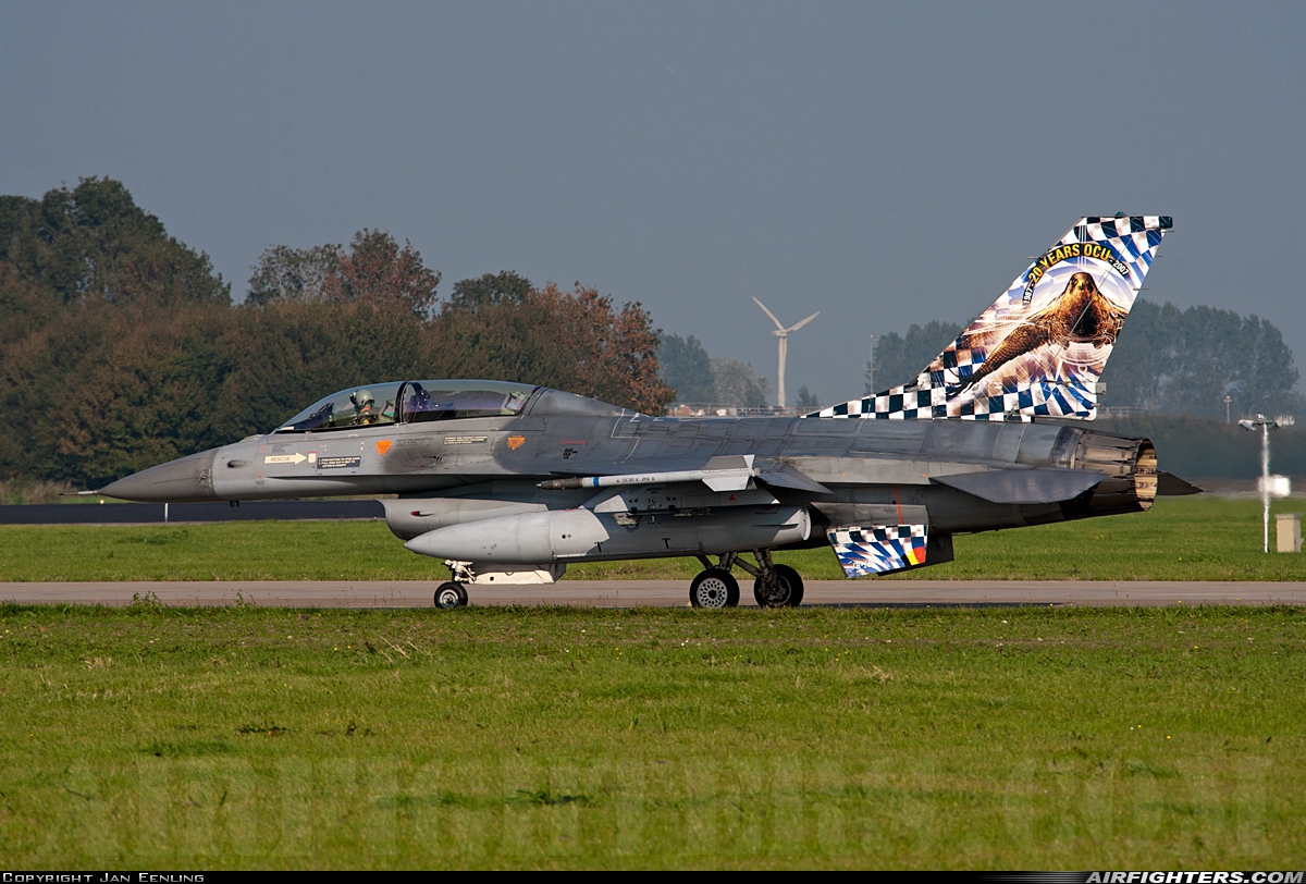 Belgium - Air Force General Dynamics F-16BM Fighting Falcon FB-18 at Leeuwarden (LWR / EHLW), Netherlands