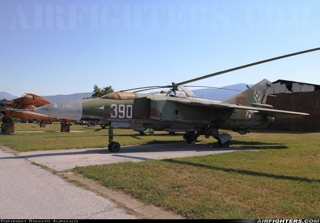 Bulgaria - Air Force Mikoyan-Gurevich MIG-23MLD 390 at Plovdiv (- Krumovo) (PDV / LBPD), Bulgaria