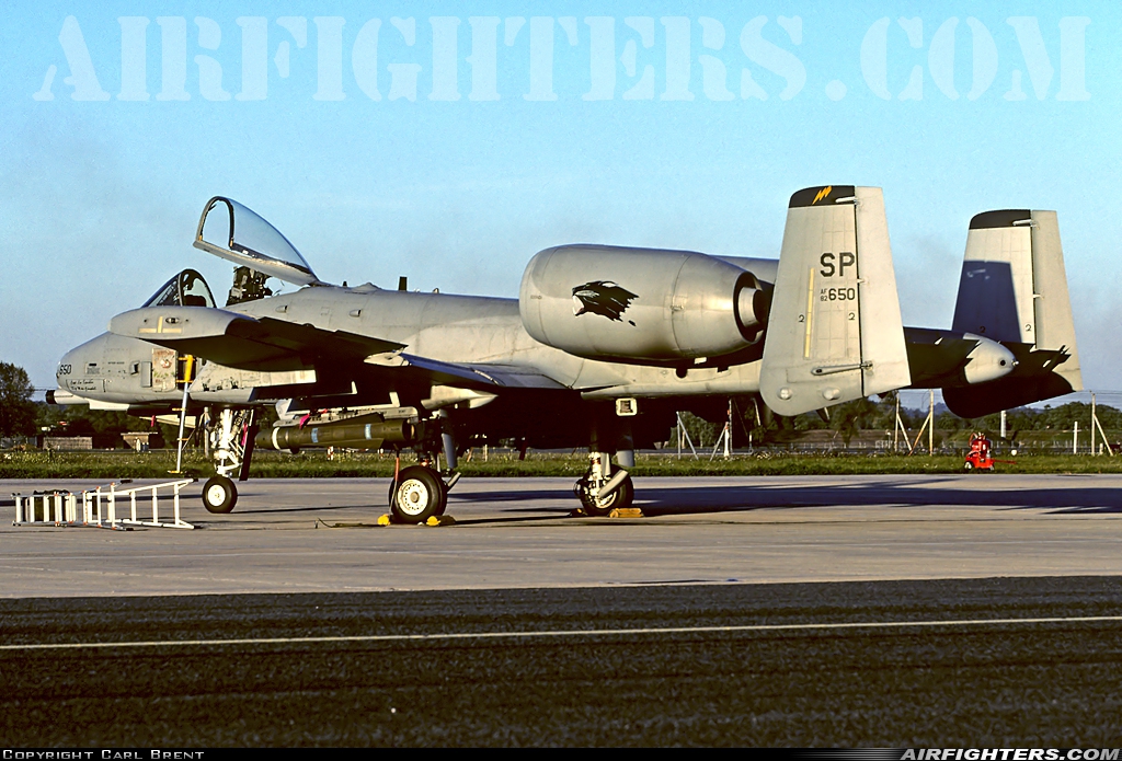 USA - Air Force Fairchild A-10A Thunderbolt II 82-0650 at St. Dizier - Robinson (LFSI), France