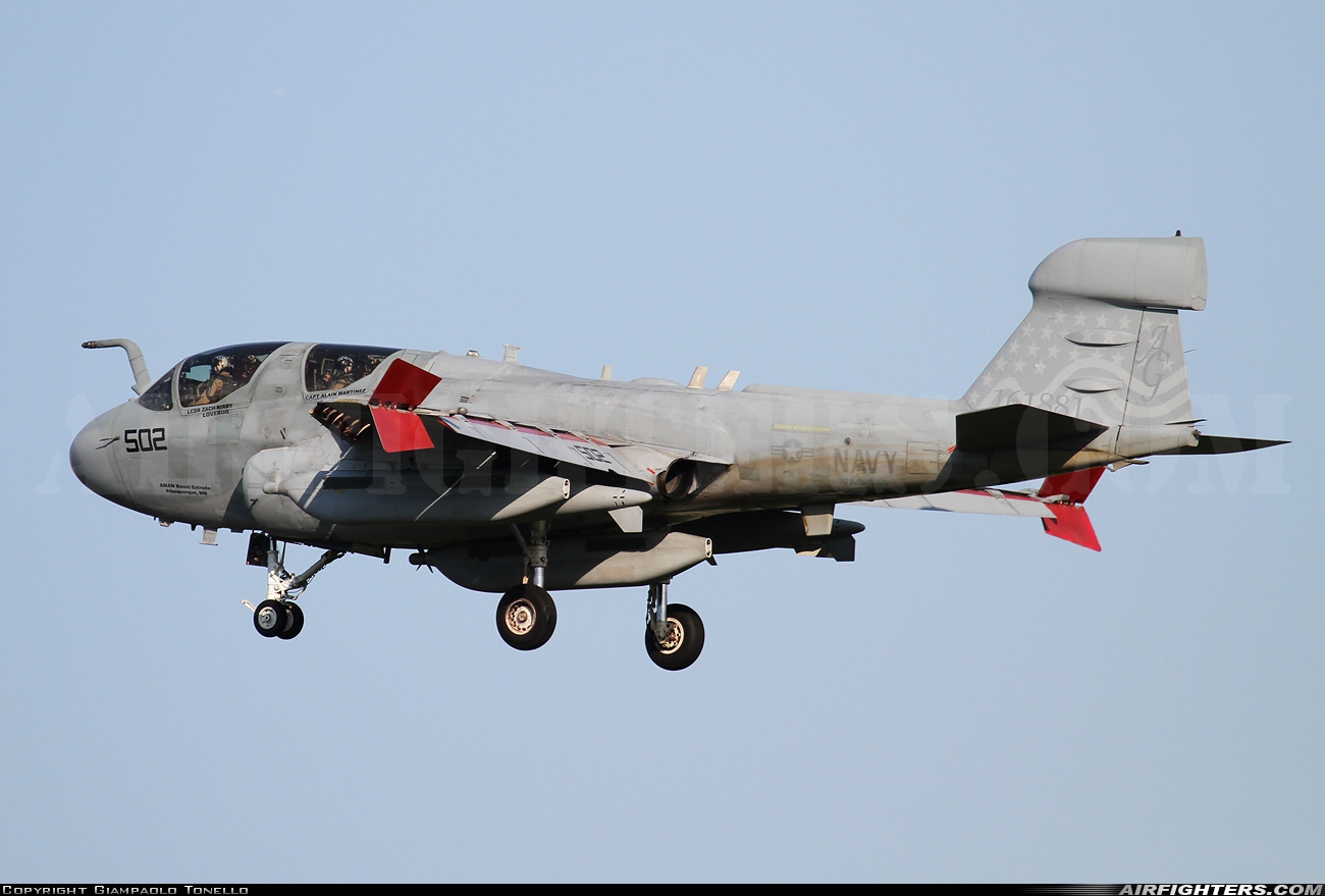 USA - Navy Grumman EA-6B Prowler (G-128) 161881 at Aviano (- Pagliano e Gori) (AVB / LIPA), Italy