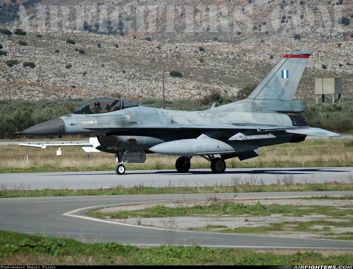 Greece - Air Force General Dynamics F-16C Fighting Falcon 072 at Kastelli (LGTL), Greece