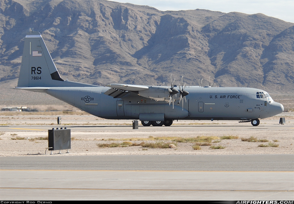 USA - Air Force Lockheed Martin C-130J-30 Hercules (L-382) 07-8614 at Las Vegas - Nellis AFB (LSV / KLSV), USA