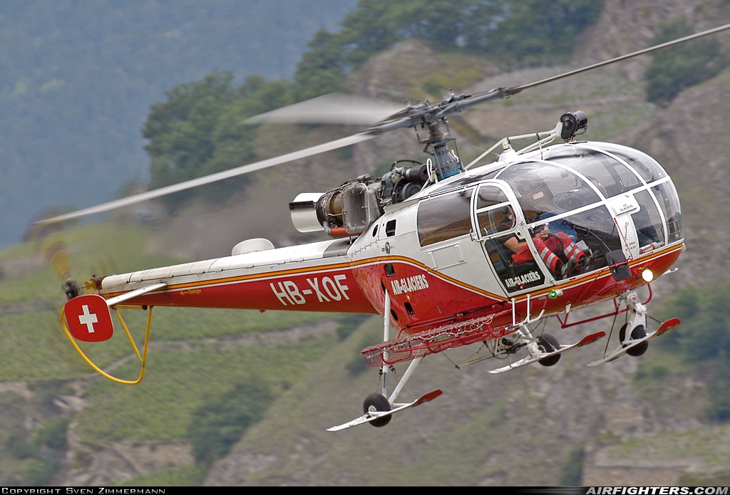 Private - Air Glaciers Sud Aviation SE.3160 Alouette III HB-XOF at Sion (- Sitten) (SIR / LSGS / LSMS), Switzerland