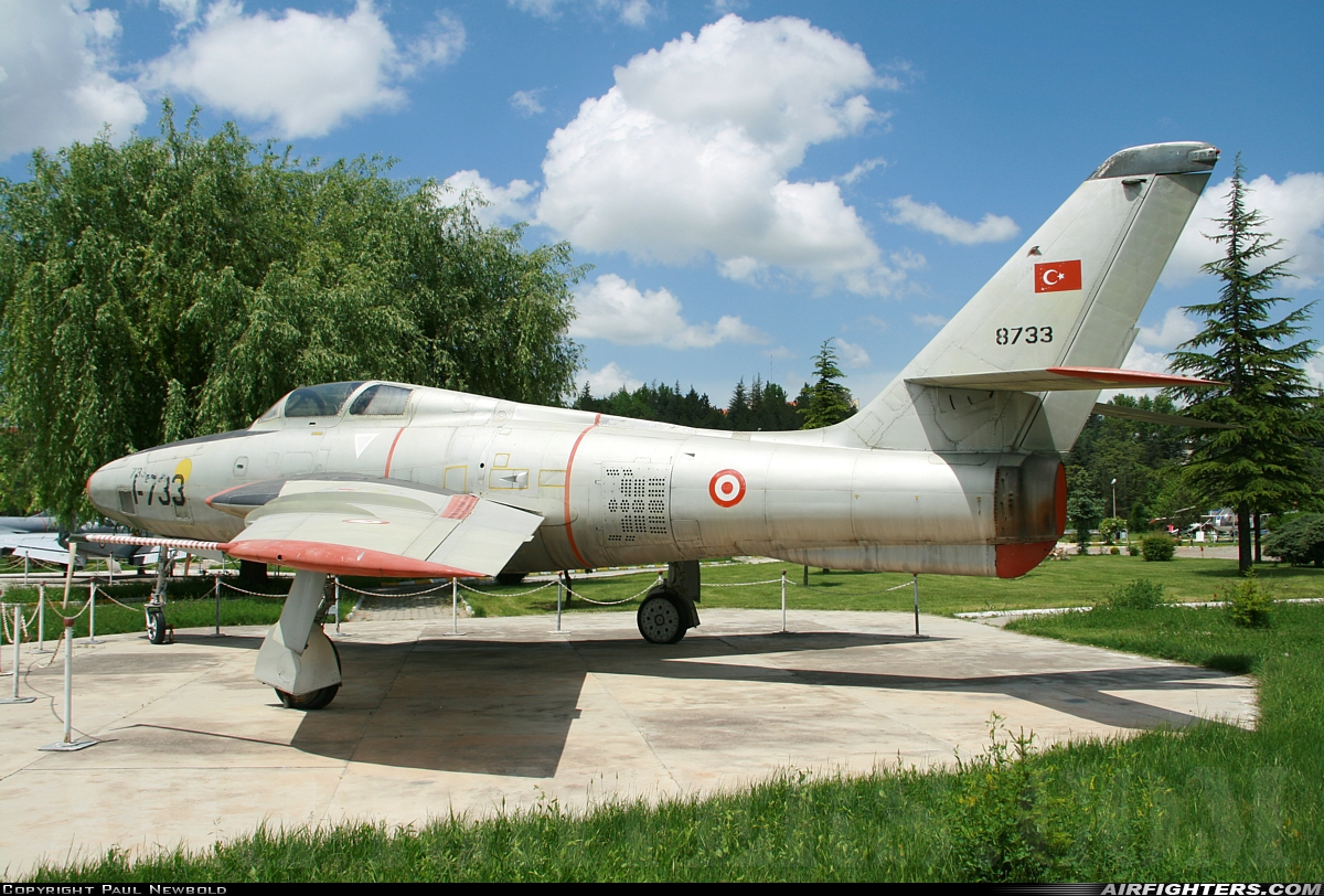 Türkiye - Air Force Republic RF-84F Thunderflash 52-8733 at Off-Airport - Eskisehir Aviation Museum, Türkiye