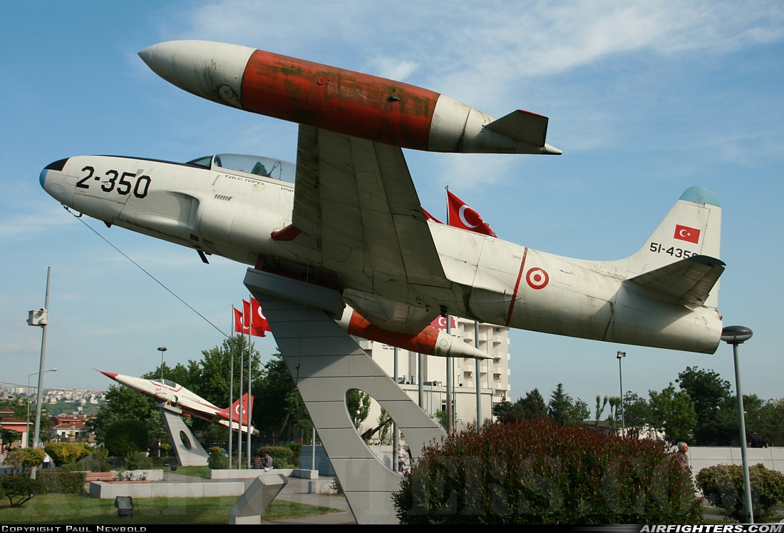 Türkiye - Air Force Lockheed T-33A Shooting Star 51-4350 at Off-Airport - Izmir, Türkiye