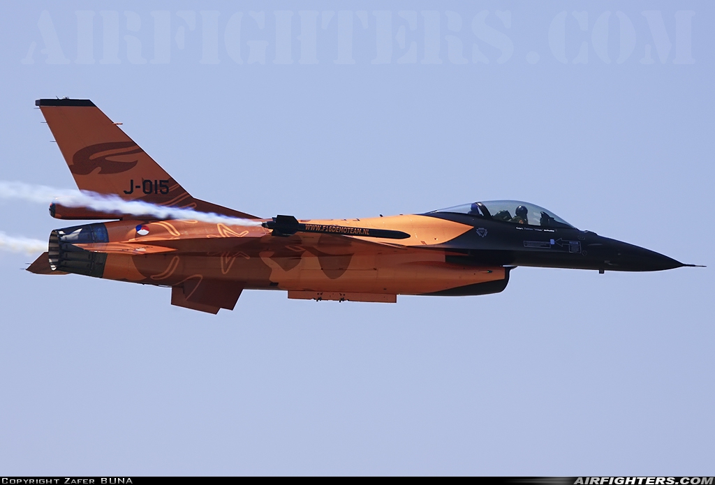 Netherlands - Air Force General Dynamics F-16AM Fighting Falcon J-015 at Izmir - Cigli (IGL / LTBL), Türkiye