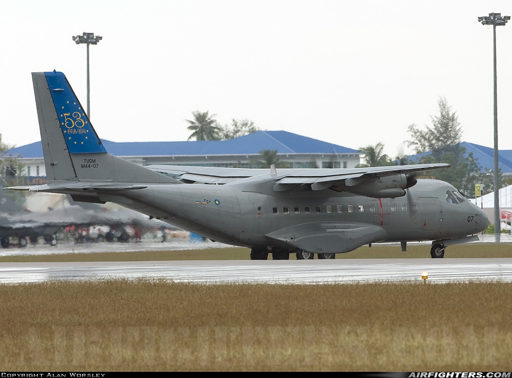 Malaysia - Air Force CASA CN235M-220 M44-07 at Pulau Langkawi - Int. (LGK / WMKL), Malaysia