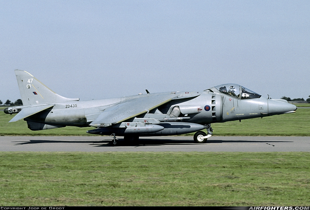 UK - Air Force British Aerospace Harrier GR.9 ZD435 at Cottesmore (Oakham) (OKH / EGXJ), UK