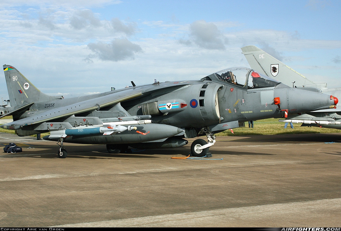 UK - Air Force British Aerospace Harrier GR.7 ZG858 at Fairford (FFD / EGVA), UK