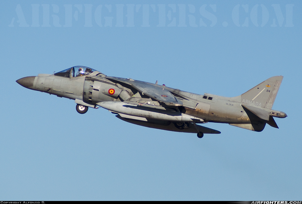 Spain - Navy McDonnell Douglas EAV-8B+ Harrier II VA.1B-36 at Madrid - Torrejon (TOJ / LETO), Spain
