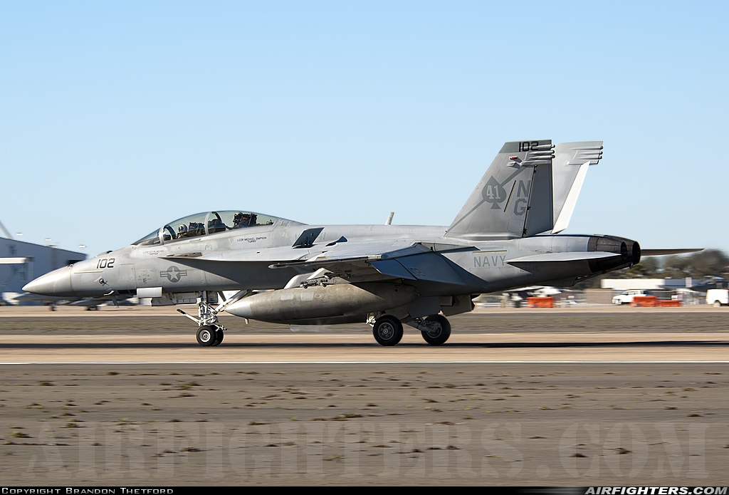 USA - Navy Boeing F/A-18F Super Hornet 166845 at San Diego - Miramar MCAS (NAS) / Mitscher Field (NKX / KNKX), USA