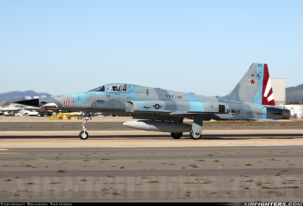 USA - Navy Northrop F-5N Tiger II 761570 at San Diego - Miramar MCAS (NAS) / Mitscher Field (NKX / KNKX), USA