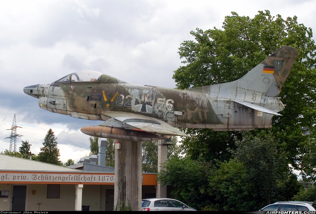 Germany - Air Force Fiat G-91R3 32+56 at Off-Airport - Zell, Germany