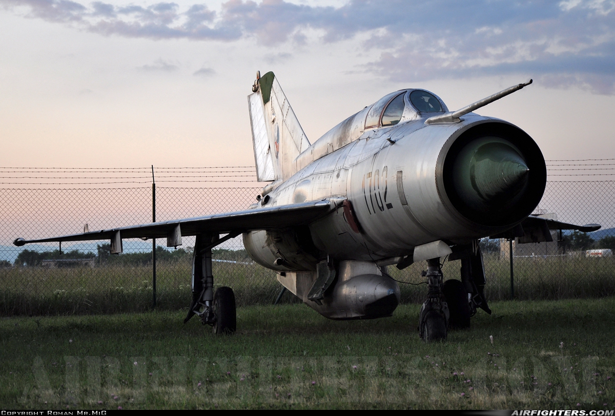 Slovakia - Air Force Mikoyan-Gurevich MiG-21R 1702 at Piestany (PZY / LZPP), Slovakia
