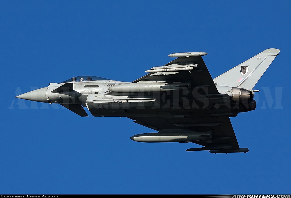 UK - Air Force Eurofighter Typhoon FGR4 ZJ912 at Coningsby (EGXC), UK