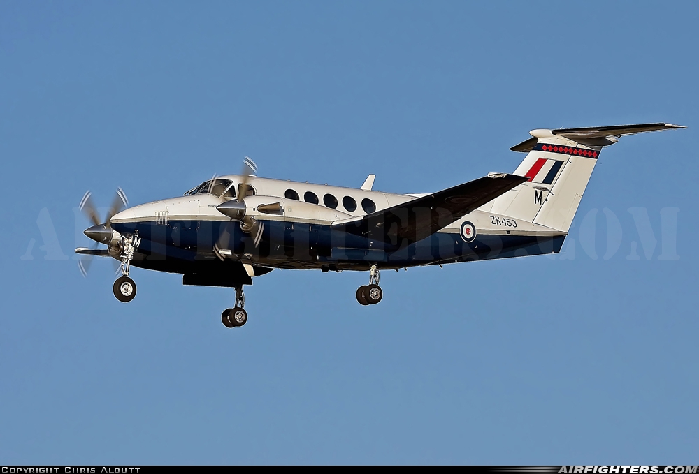 UK - Air Force Beech Super King Air B200 ZK453 at Coningsby (EGXC), UK