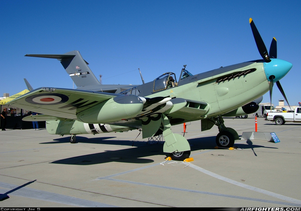 Private Fairey Firefly TT.6 N518WB at Edwards - AFB (EDW / KEDW), USA