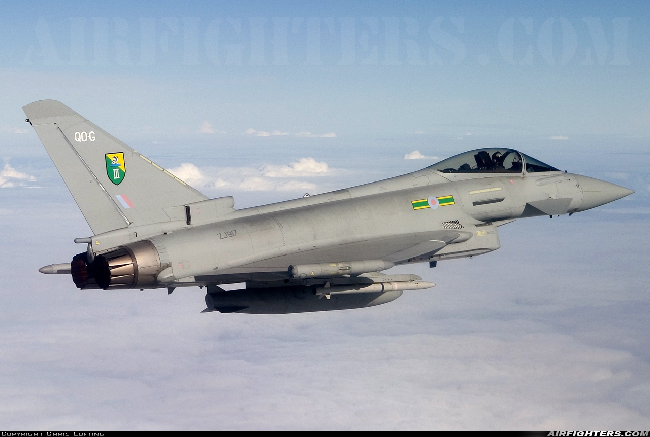UK - Air Force Eurofighter Typhoon F2 ZJ917 at In Flight, UK
