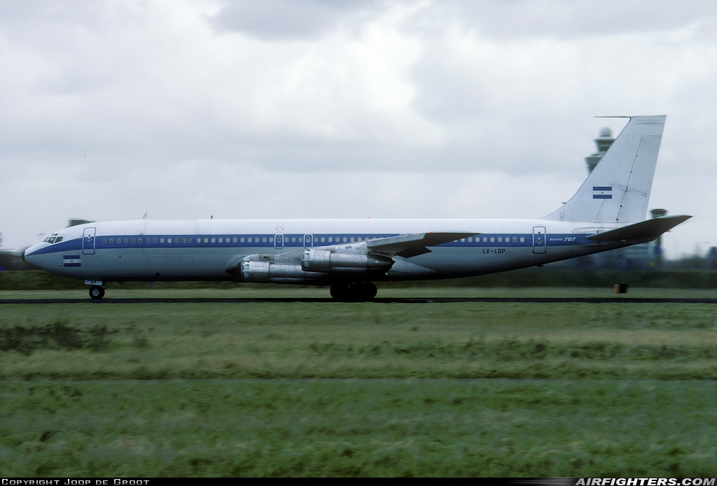 Argentina - Air Force Boeing 707-327C LV-LGP at Amsterdam - Schiphol (AMS / EHAM), Netherlands