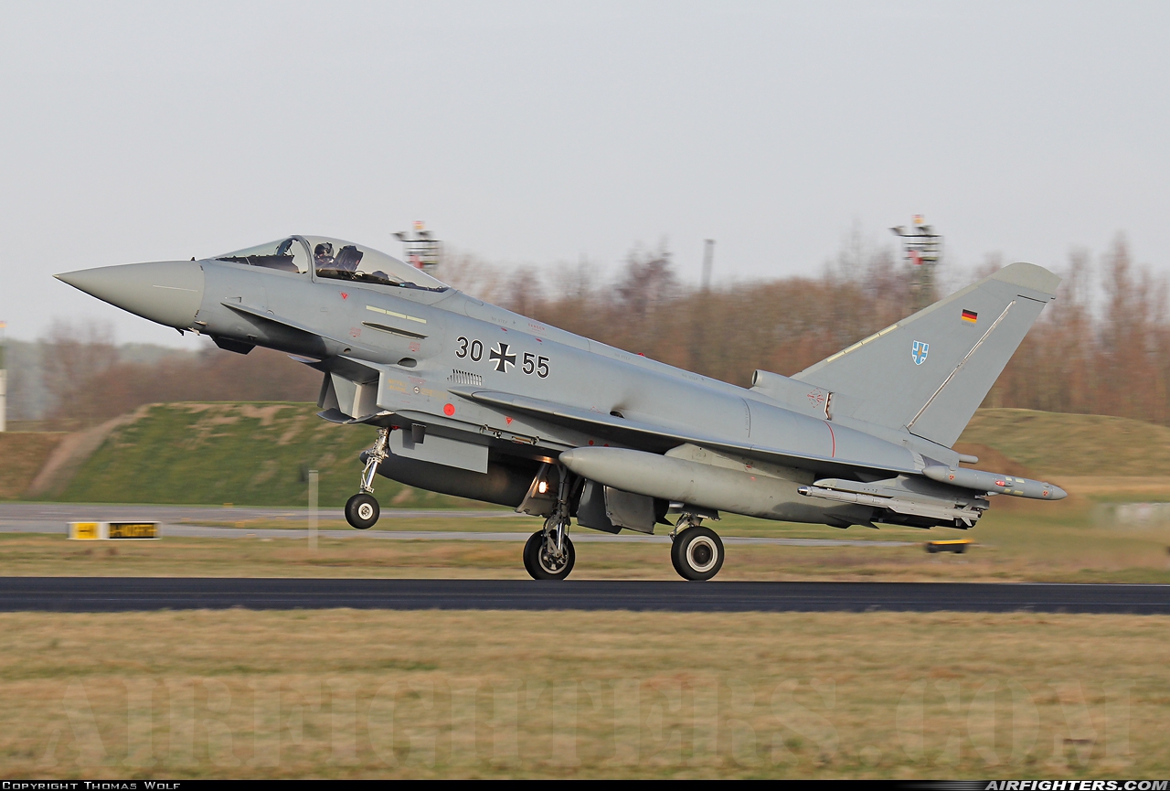Germany - Air Force Eurofighter EF-2000 Typhoon S 30+55 at Rostock - Laage (RLG / ETNL), Germany