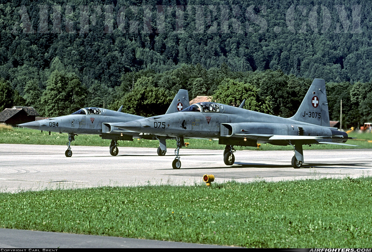 Switzerland - Air Force Northrop F-5E Tiger II J-3075 at Meiringen (LSMM), Switzerland