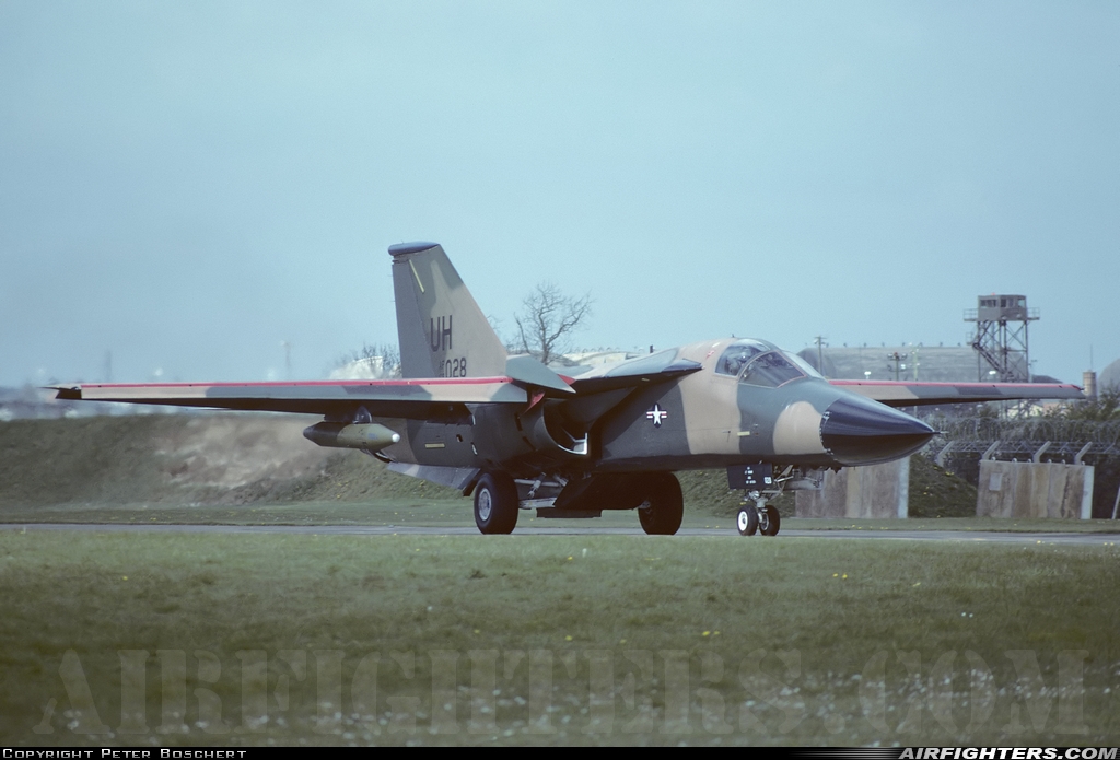 USA - Air Force General Dynamics F-111E Aardvark 68-0028 at Upper Heyford (UHF / EGUA), UK