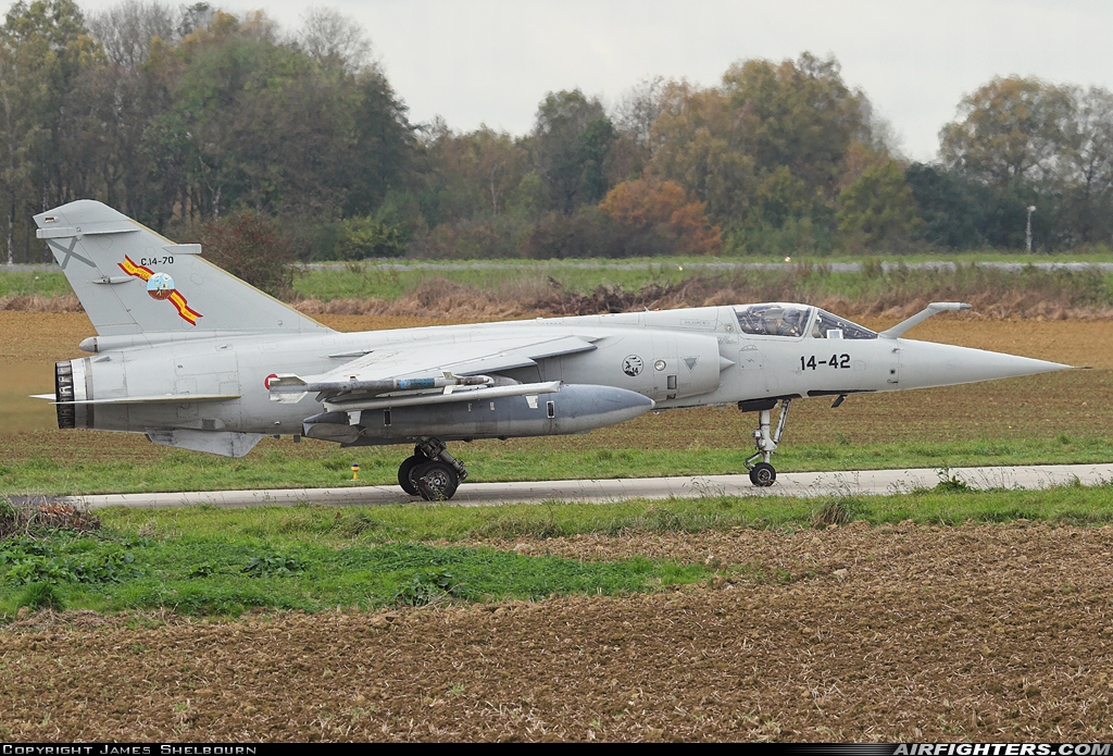 Spain - Air Force Dassault Mirage F1M C.14-70 at Florennes (EBFS), Belgium