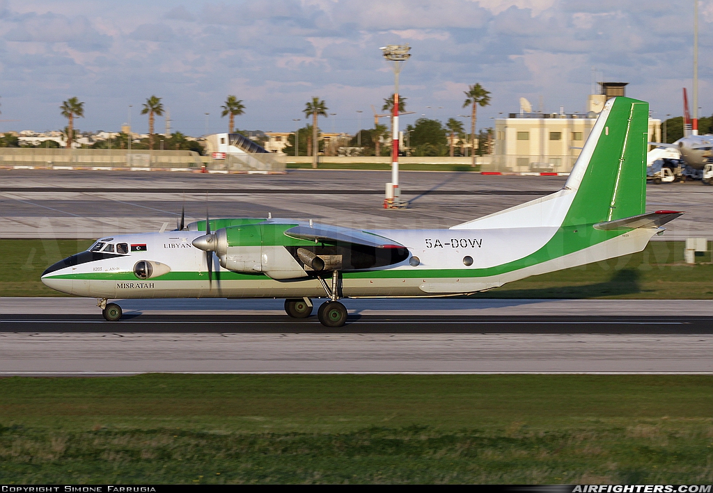 Libya - Air Force Antonov An-26 8203 at Luqa - Malta International (MLA / LMML), Malta