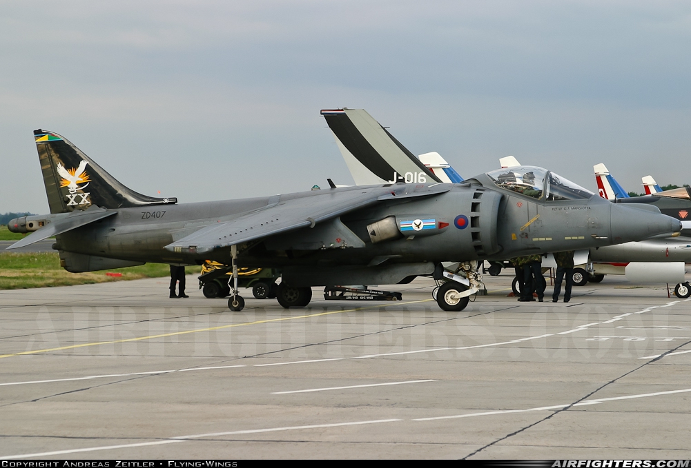 UK - Air Force British Aerospace Harrier GR.7 ZD407 at Berlin - Schonefeld (SXF / EDDB), Germany